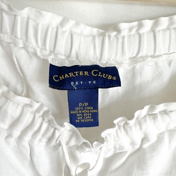 White Linen Slacks - Picture 2 of 5